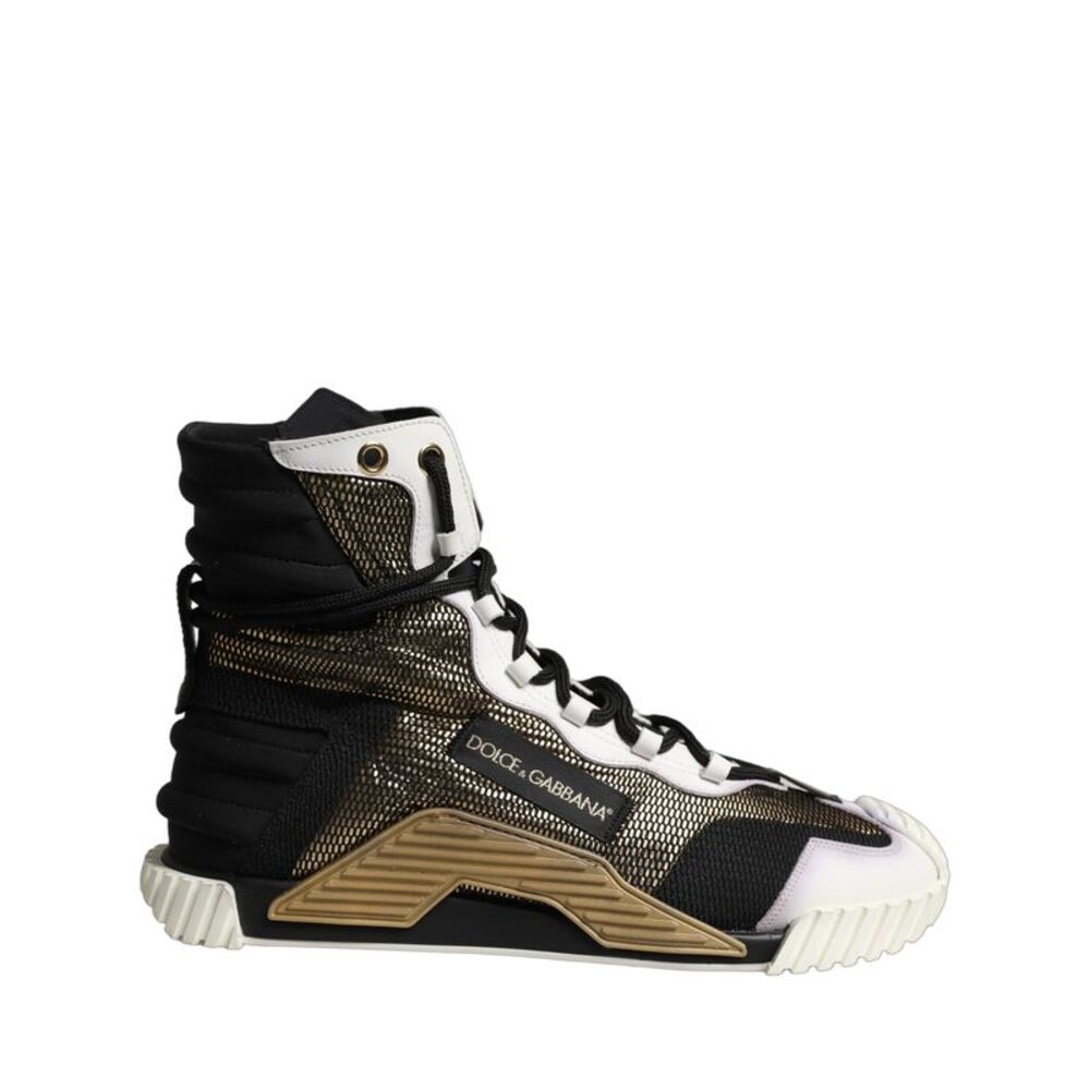 Dolce & Gabbana Black Gold NS1 High Top Sneakers Men's Shoes
